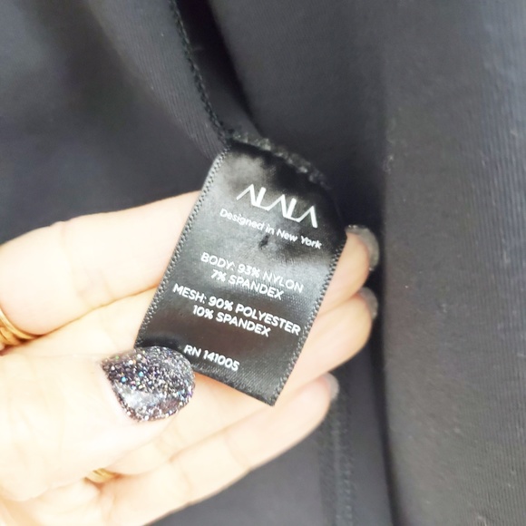 ALALA Black Draped Front Mesh Sleeve Jacket EUC - Picture 6 of 6